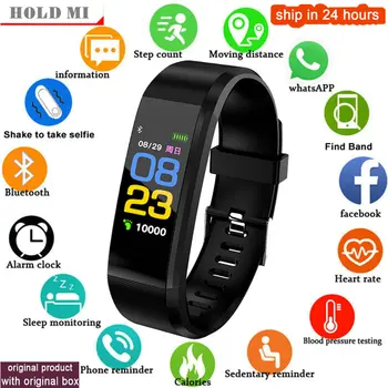 

IT120 Smart Band Color Screen Heart Rate Monitor Smart Bracelet Sports Fitness Tracker for IOS Android Phone