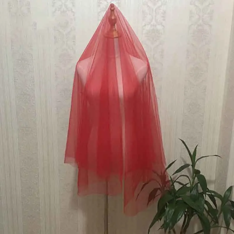3 м Соборные Свадебные вуали с Край Вуаль Mariage длинные красные вуаль 1,5 м Свадебные короткая фата Свадебные аксессуары Veu De Noiva Longo