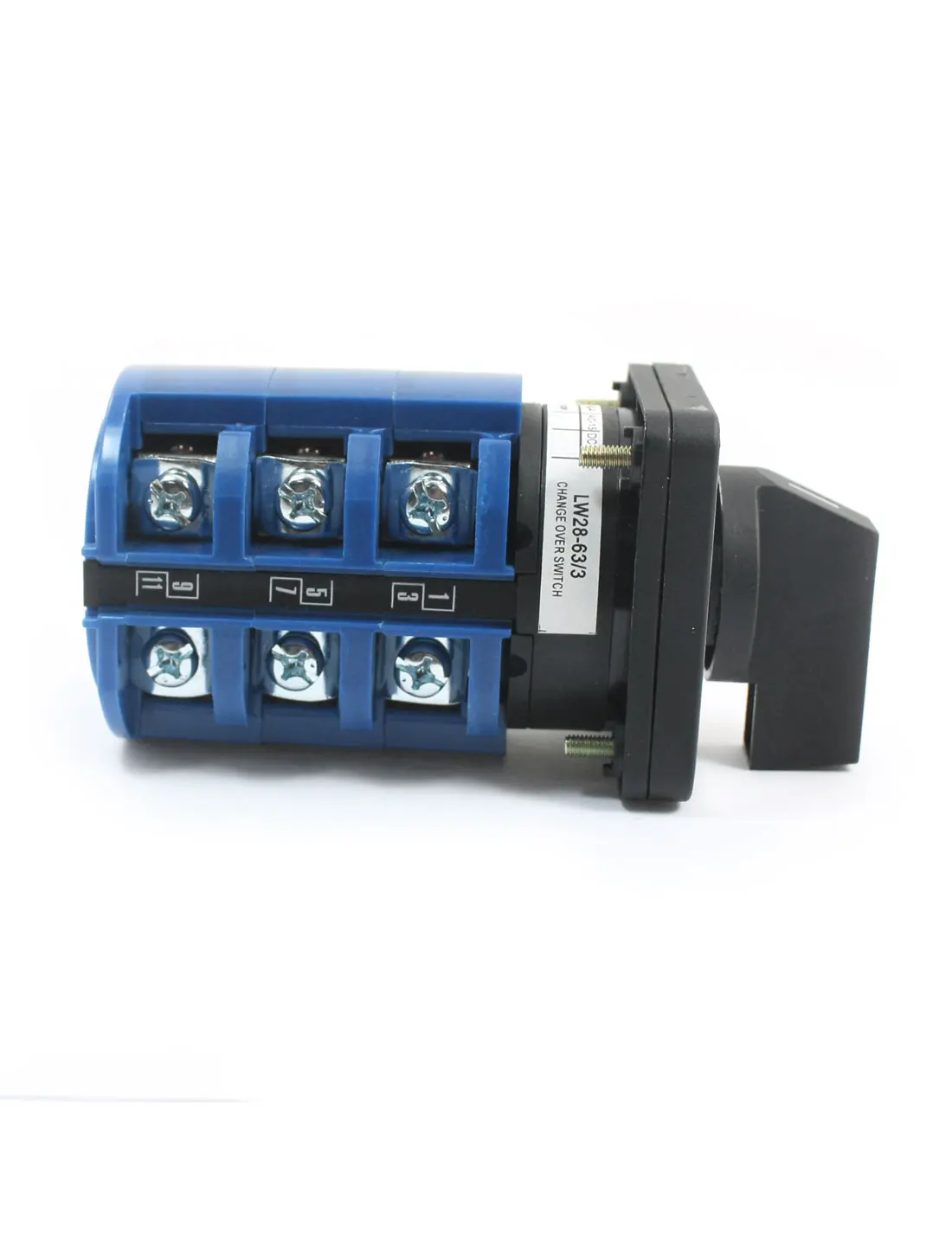 Uxcell LW28-63/3 Ui 660V Ith 63A 12 винтовой Терминал 3 полюса 3 позиционный квадратный монтажный поворотный кулачок переключающее устройство