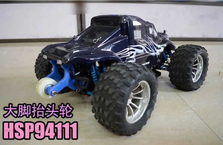 1 компл. Трюковая шина колесо анти-ролл крепление высокая скорость для RC HSP Monster Truck Pro 94111/94188 1:10 универсальное высокоскоростное головное колесо