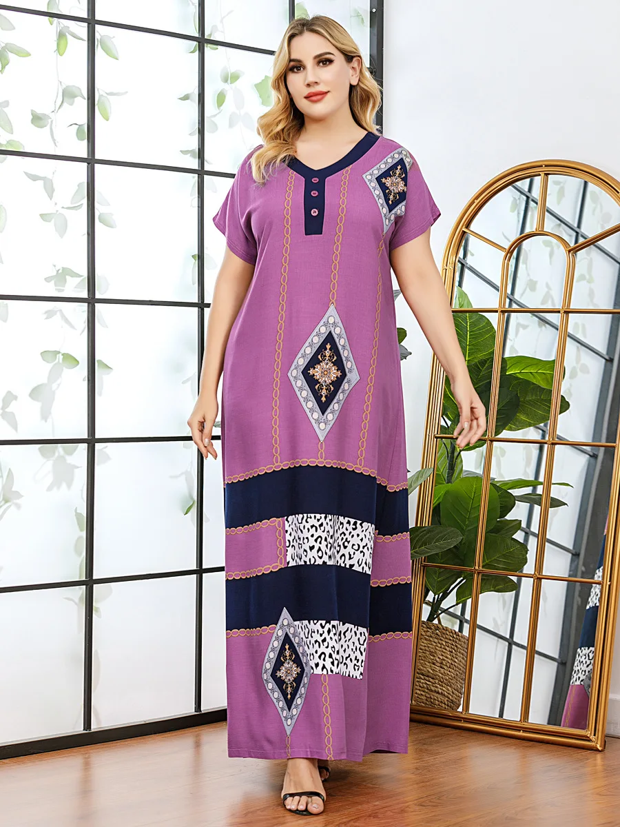 Rayon Cotton Maxi Dress For Women 