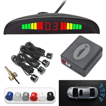 

Auto Parktronic Led Parking Sensor Kit 4 Sensors 22MM Reverse Backup Car Parking Radar Monitor Detector System Backlight Display