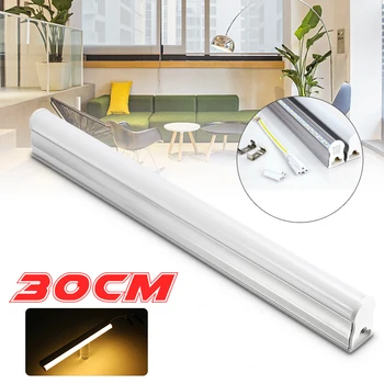 

T5 LED Tube 30CM 220V LED Lamp Bulb 5W LED Fluorescent Tube For Indoor Kitchen Living Room lighting 2835 LED Light tubo