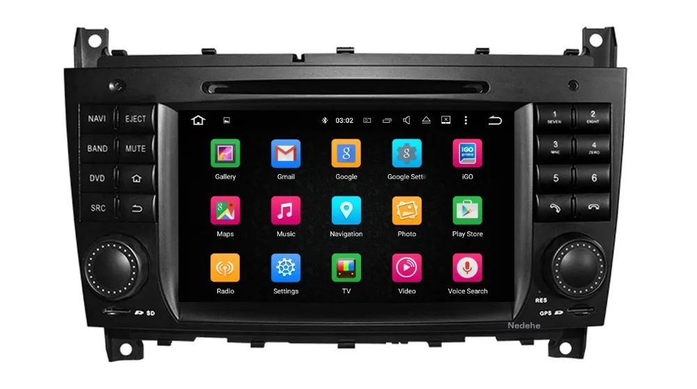 Clearance Octa Core PX5 Android 9.0 Car DVD for Mercedes Benz C Class W203 C200 C230 C320 CLK 200 CLK350 CLK500 GPS Radio Stereo BT IPS 2