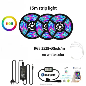 

LED Strip LIGHT 2835 RGB 5M 10M 15M Full Set bluetooth Music Remote Control waterproof tira stripe Backlight 12V RGB Tape lamp