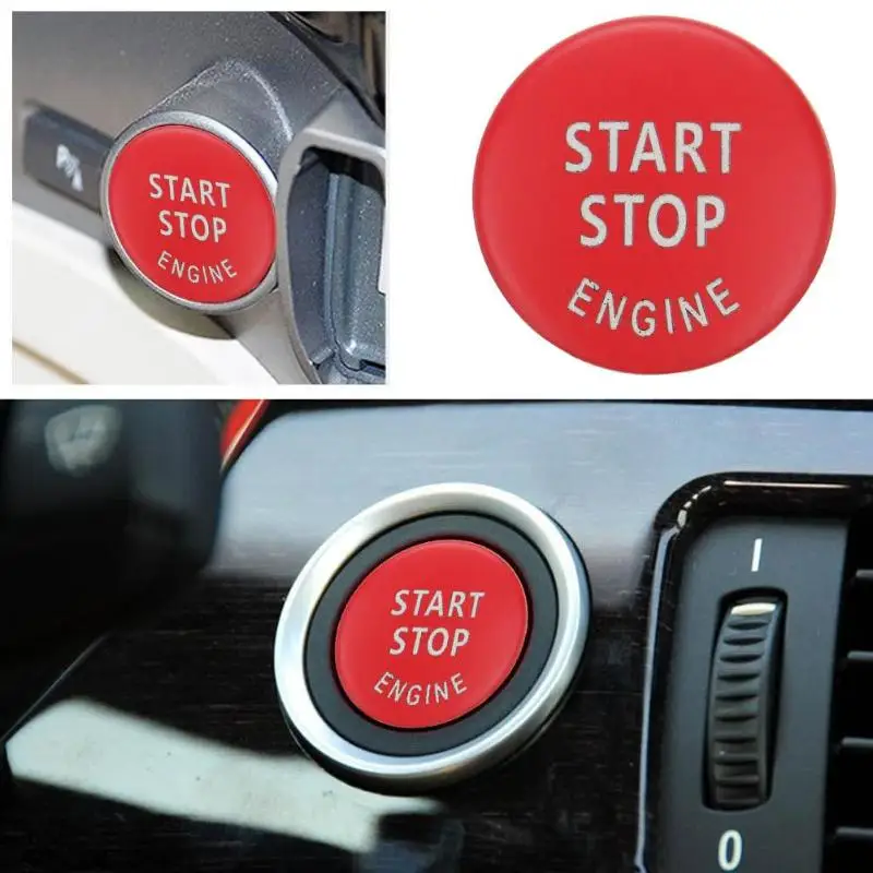 VODOOL машина заводится остановить двигатель Кнопка зажигания переключатель ключ крышка декор для BMW X1 E84 X3 E83 X5 E70 X6 E71 1 3 5 серии E87 E90 E91