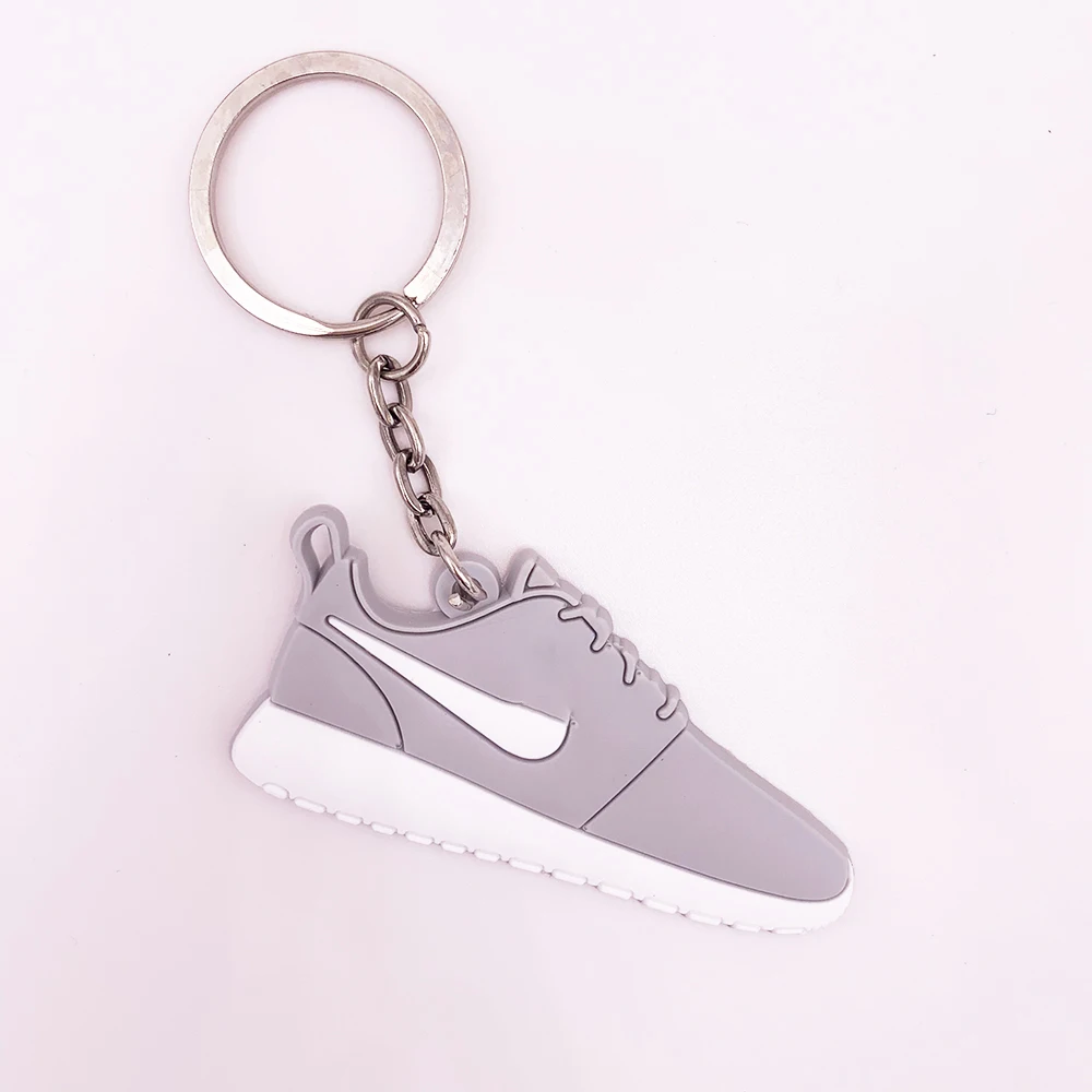 Мода мини Силиконовый ROSHE RUN один брелок в форме обуви мешок Шарм Женщины Мужчины Дети брелок подарки кроссовки брелок - Цвет: K0103-1