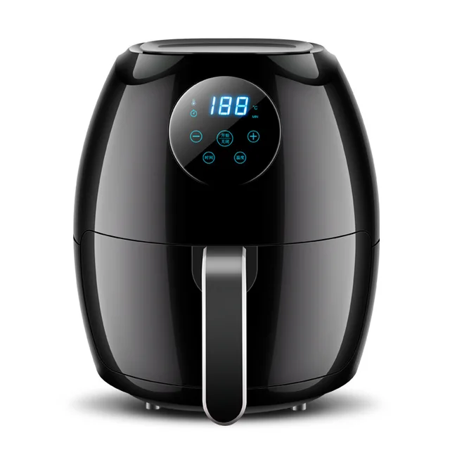 3.5L Air Fryer Intelligent Automatic Multi-function LCD Touch Electric Air Fryer Hot Air Oil Free Smokeless Kitchen Cooker 1270w 1