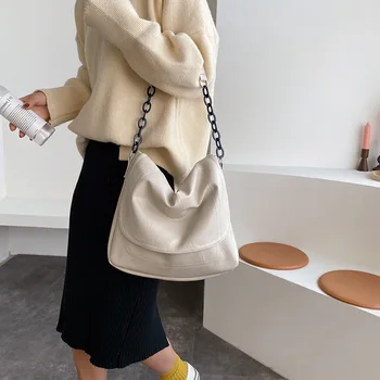 

2020 Fashion Casual handbags High quality Soft PU Leather women shoulder bag Women Retro Leisure Large Capacity Tote black