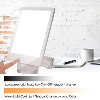 

Timed Lamp Stepless Dimming Phototherapy Bionic Solar Light Touch Therapy Light Happy Lamp Depression Anti-fatigue Lamp EU Plug