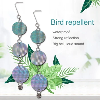 

3pcsBird Repellent Deterrent Discs Woodpecker Crow Hawk Goose Seagull Reflective Discs Deterrent Repellent Disks Keep Birds