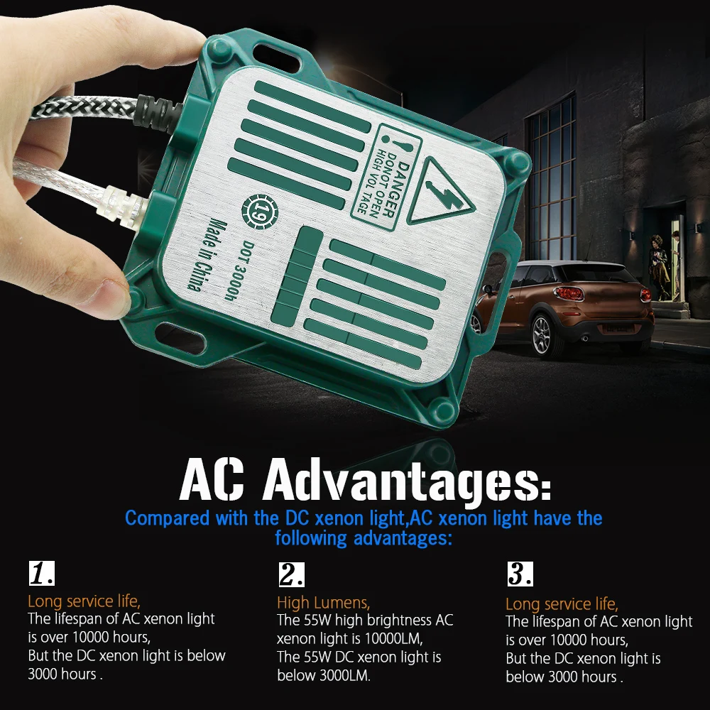 Яркая лампа для автомобиля 55 Вт 9005 лм H1 H3 H7 H8 H9 H11 9006 9012 D2H D2S 12 В|xenon kit|car lightxenon ballast |