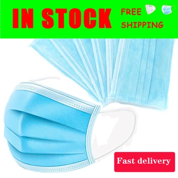 

Disposable Face Masks Thick 3 Layer Masks With Earloops For Salon, Home Use Comfortable Mask In Stock! Hot