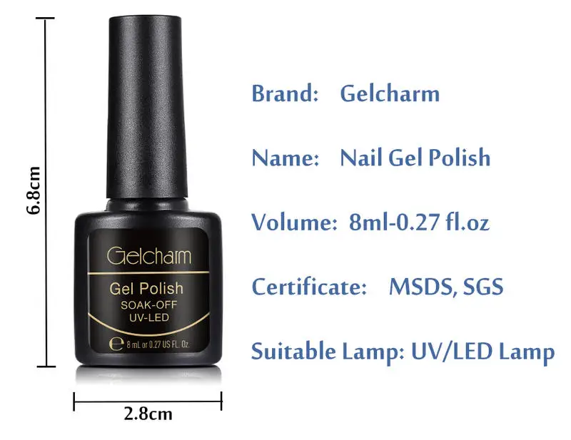 Gelcharm 8 мл температурный меняющий цвет УФ гель лак для ногтей светодиодный замачиваемый Маникюр Снежинка градиентный гель для ногтей Гель-лак для ногтей