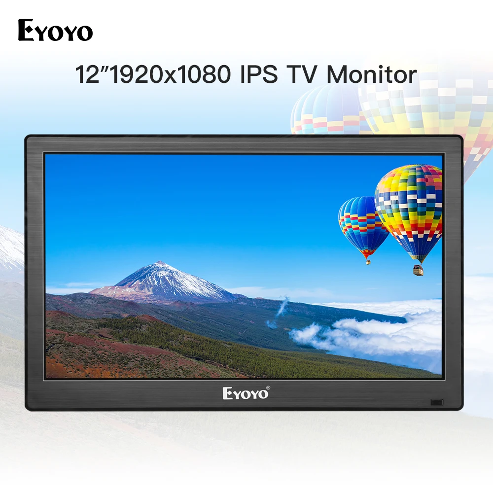 Eyoyo EM12T 12 \HDMI ТВ компьютерный монитор FHD ips 1920x1080 Дисплей VGA AV USB ЖК-экран для ПК DVD DVR система безопасности камеры Eyoyo EM12T 12 \HDMI ТВ компьютерный монитор FHD ips 1920x1080 Дисплей VGA AV USB ЖК-экран для ПК DVD DVR система безопасности камеры