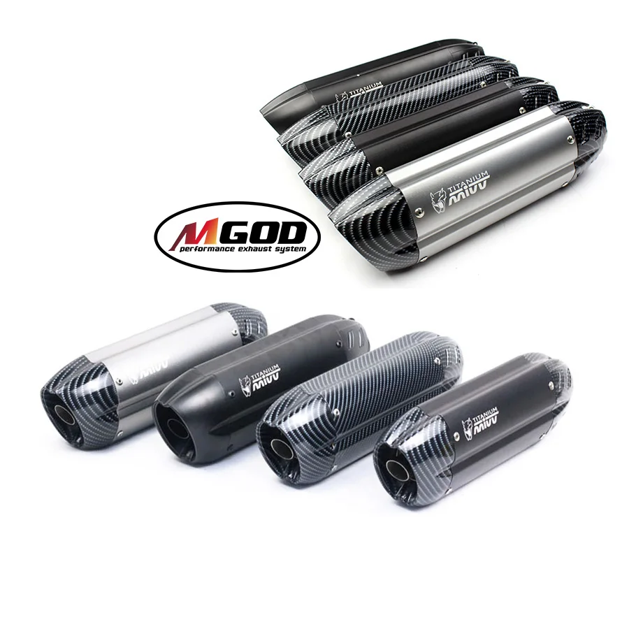 

Universal 51mm Akrapovic Motorcycle Exhaust Pipe Escape Moto Bike for Mivv kawasaki er6n sv650 cb650f cb1000r cbr250r Z800 MT07