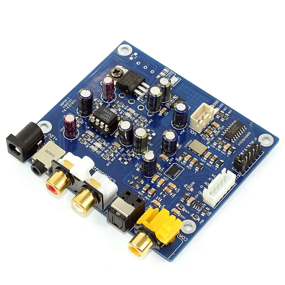 ES9038 Q2M I2S DSD Fiber Coax DAC Input Decoder Board YJ
