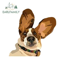 

EARLFAMILY 13cm x 12.8cm For Basset Hound Car Stickers Fine Decal Repair Personality Waterproof Graffiti For JDM SUV RV