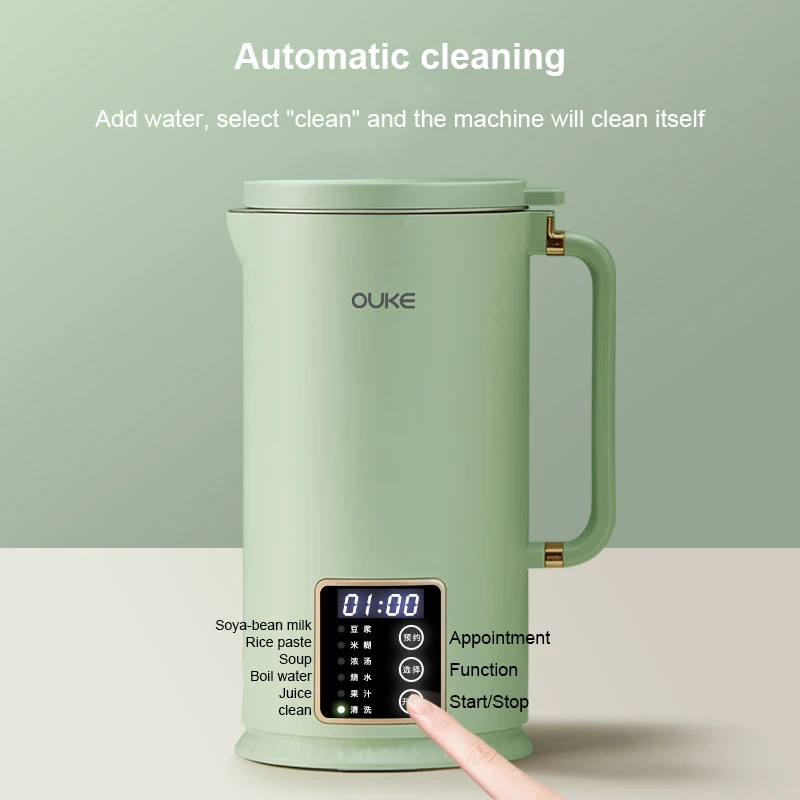 400ml Protable Soybean milk machine cytoderm breaking machine Filter-free Automatic Heating soybean milk Multifunction blender