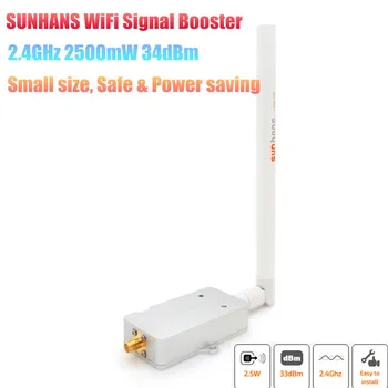 

[Genuine] SUNHANS SH-2500 2500mW 34dBm 2.4Ghz IEEE 802.11b/g/n WiFi Indoor Signal Booster Wireless Booster Amplifier