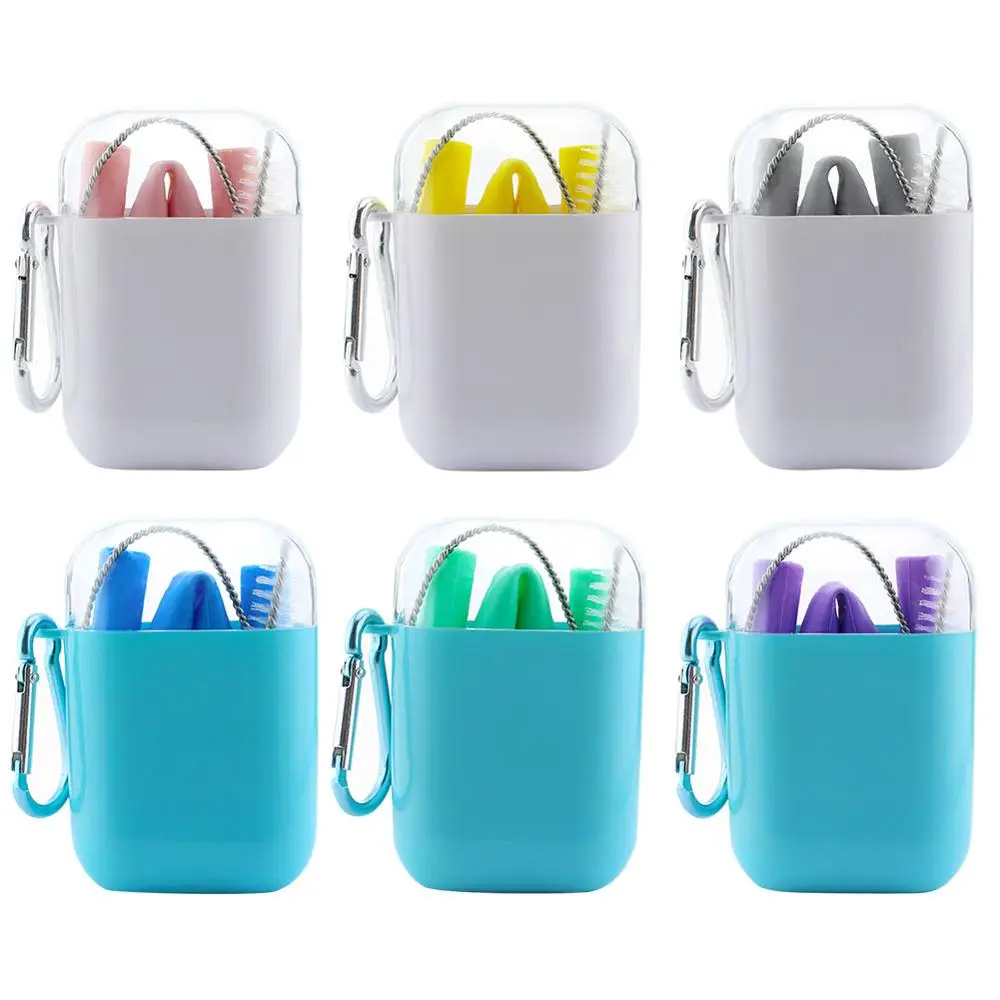 

Portable Silicone Straw Food Grade Reusable Soft Straws for Travel / Home Use