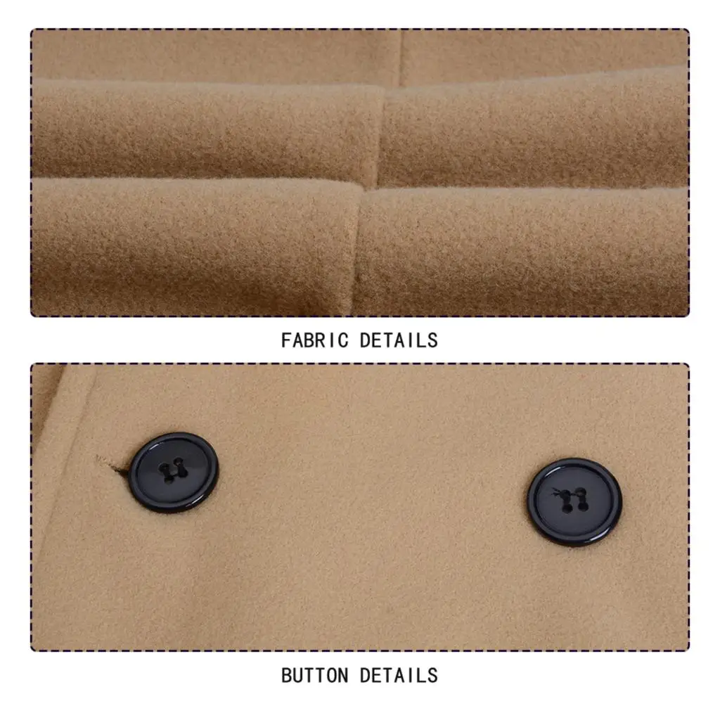 Мужское двубортное пальто CYSINCOS классическое длинное в британском стиле