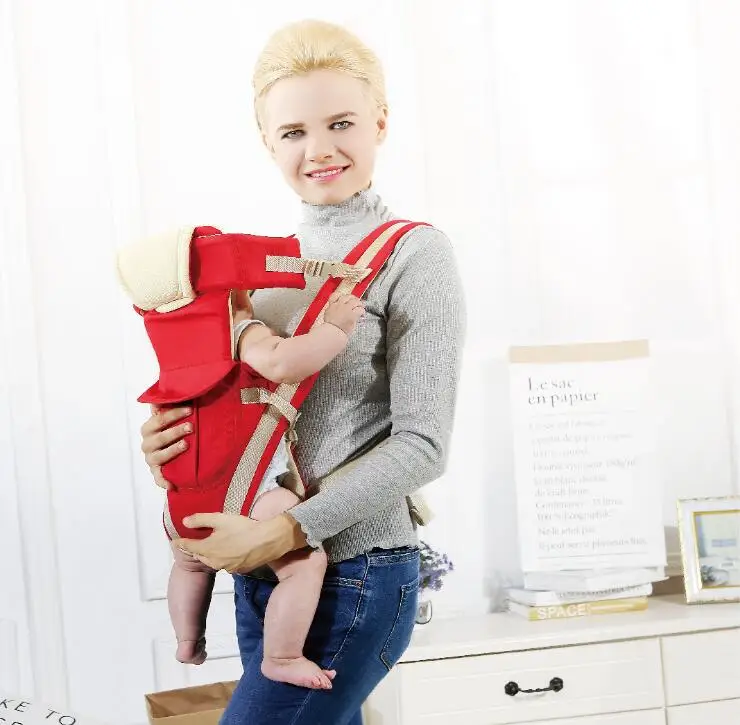 Хлопковый эргономичный рюкзак-кенгуру для младенцев от 0 до 36 месяцев; детская коляска; слинг для малышей; подтяжки; Рождественский подарок; ZL167