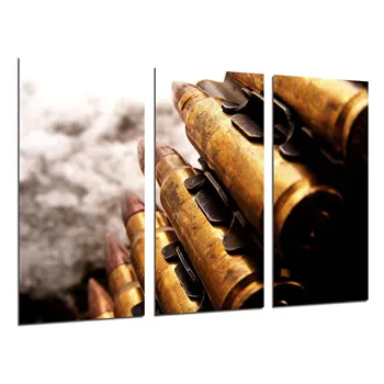 

Weapons, Bullets, War, photo print on wood, modern picture decorative 26272