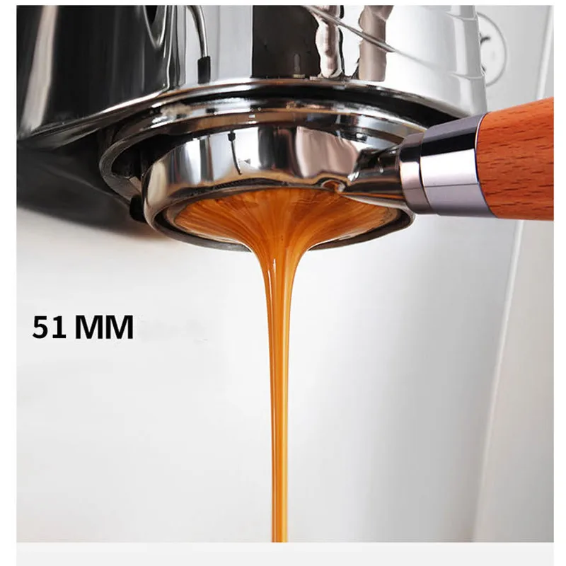 304 Нержавеющая сталь 51 мм Кофе бездонного Portafilter для Delonghi ECO310 ECP35.31/33 21/31 21