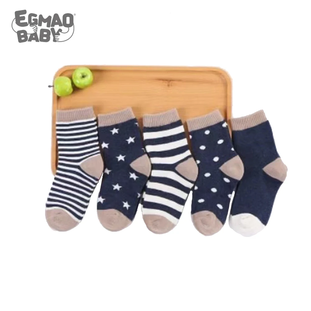 5 par/lote 0-3Years calcetines para bebés e infantes 100% medias de algodón de bebé recién nacido lindo niño calcetines bebé niña calcetines de dibujos animados