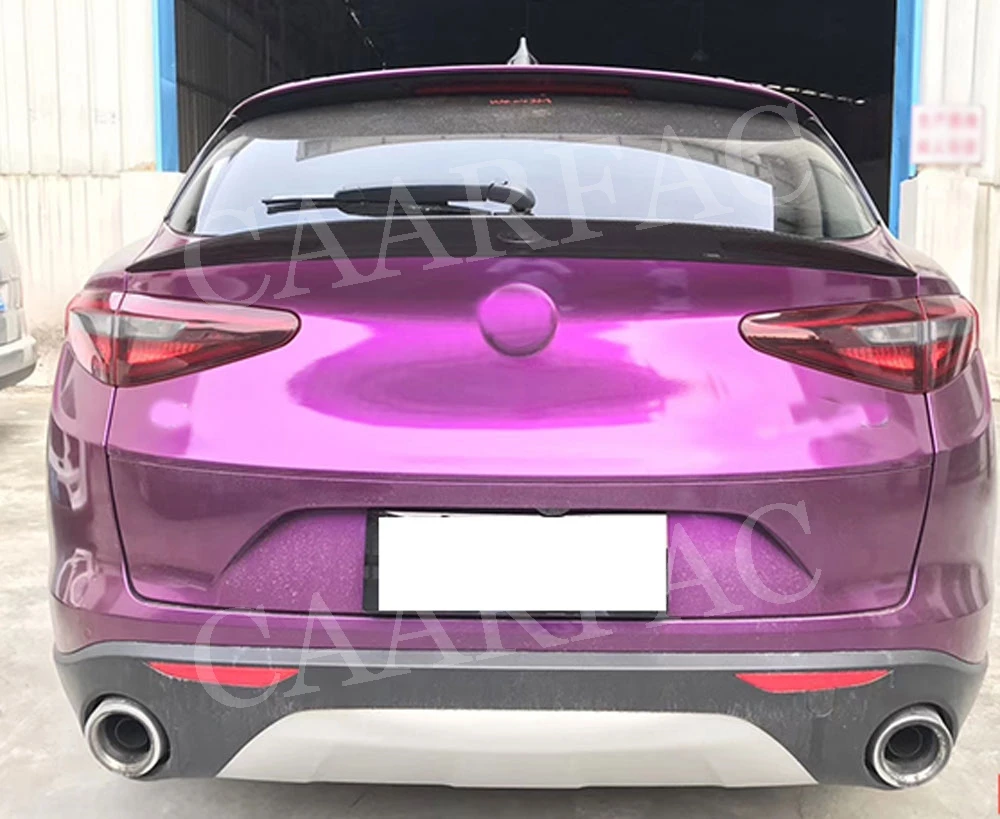 Задняя накладка на багажник крылья для Alfa Romeo Stelvio спойлер углеродного волокна/FRP загрузки утка спойлер для автомобиля