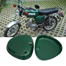 2 шт зеленый мотоцикл передний масляный бак боковая крышка стальная защита для Simson S 50/S 51/S 70