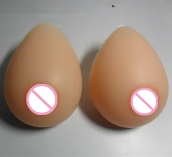 

2800g/pair 46E/48D/50D Cup 100% Medicine Silicone Teardrop-shaped Realistic Silicone Breast Forms