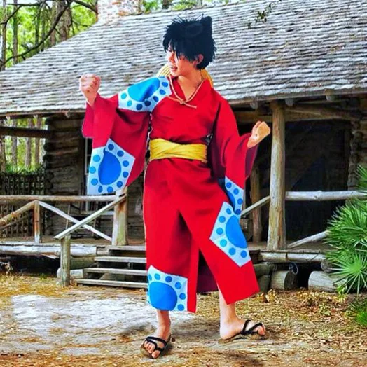 One piece luffy kimono Clearance