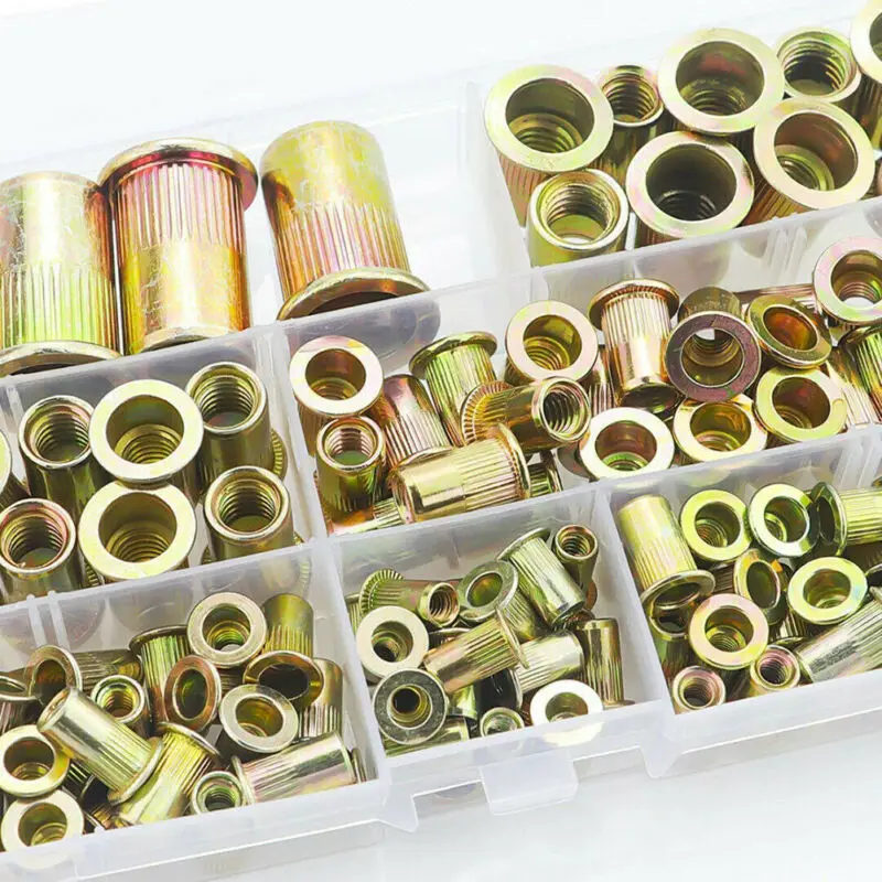 

300pcs/set Rivet Nut Rivnut Insert Nutsert M3 M4 M5 M6 M8 M10 M12 Metric Thread