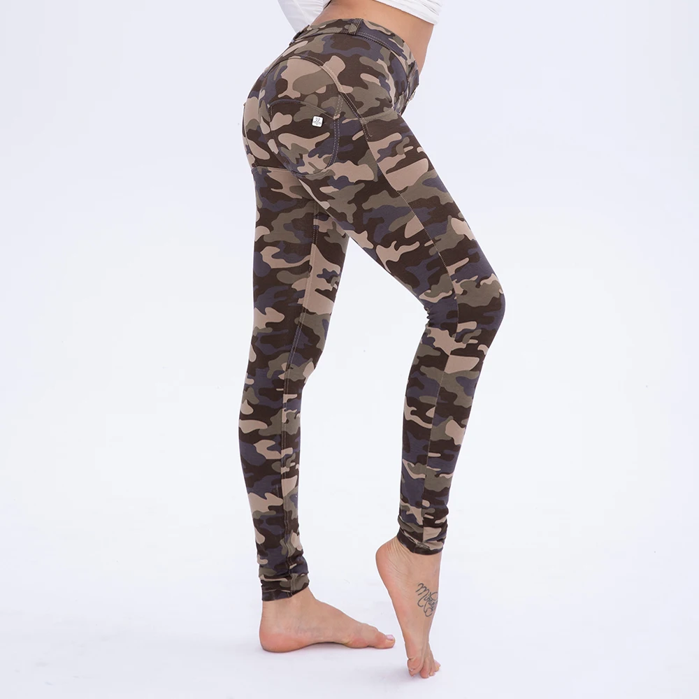 Женские камуфляжные леггинсы Melody сексуальные с завышенной талией и эффектом пуш