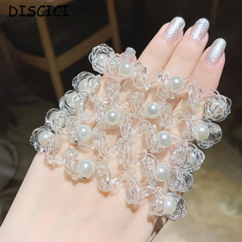 

DISCICI 2020 New Fashion Telephone Line Hairpin Traceless Hair Bands For Women Accessories Rope Female Head Simple Headband