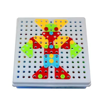 

Children Toys Electric Drill Nut Assembled Tool Match Tool kids Puzzle Assembled Building Block Sets Toys Boys Design Building