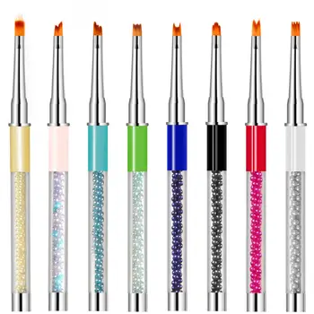

CYSHMILY 8Colors Nail Pen Gradient Pearl Nail Brush Soft Dust Painting Pattern Petal Pen For Gel Powder Remover Nail Art Tools
