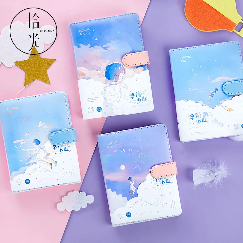 1 шт. Kawaii Магнитная книга блокнот PU Обложка планировщик блокнот s блокнот для набросков для школы блокнот Bullet Journal