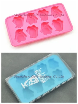 

50pcs/lot Penguins ice lattice [boxed] - animal ice lattice Silicone ice forming tools explosion models Summer Promotion
