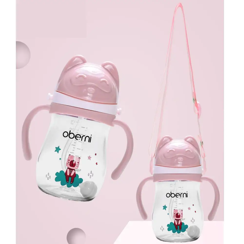 Kidlove Oberni Baby Drink чашка с ручкой и ремешком чашка Сиппи 270 мл большой емкости