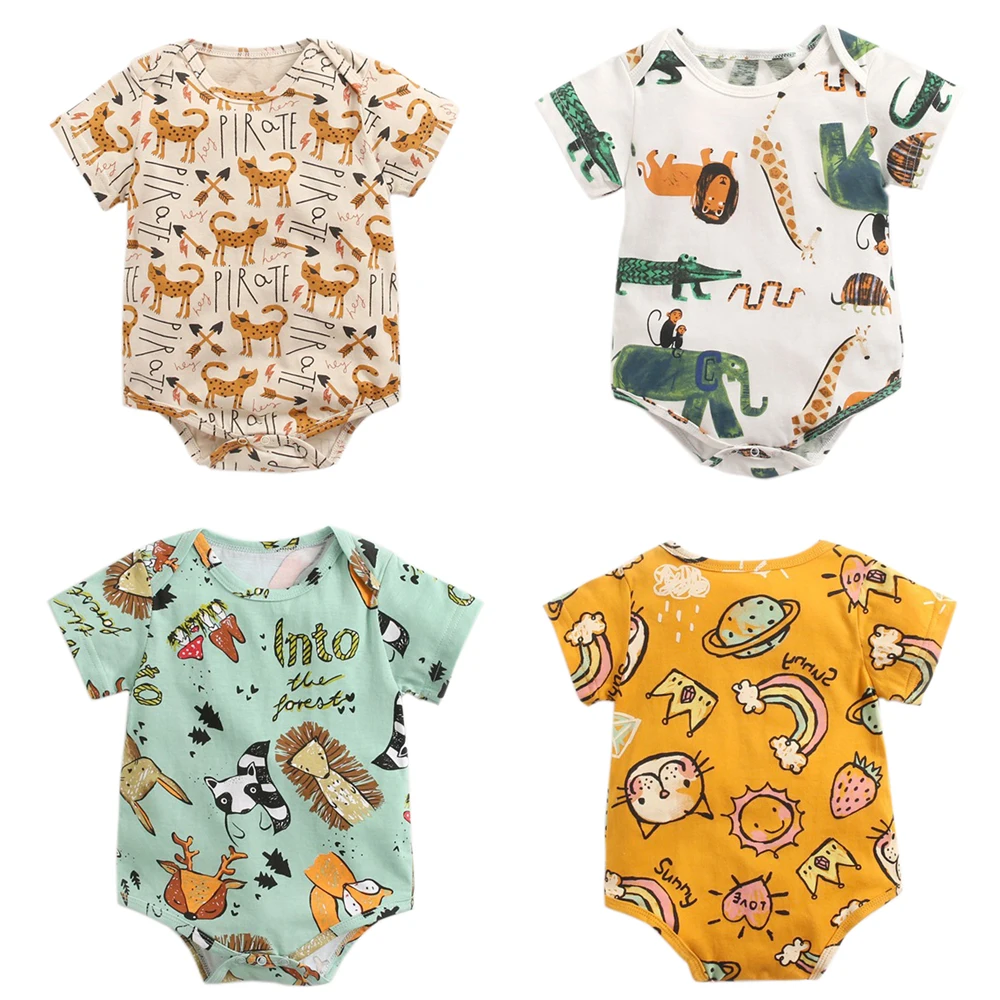 

Babies Girls Clothing Bodysuit Newborn Baby Boys Long Sleeve Short Sleeve Body Cotton 6 12 18 24 Months Toddler Clothes Jumpsuit