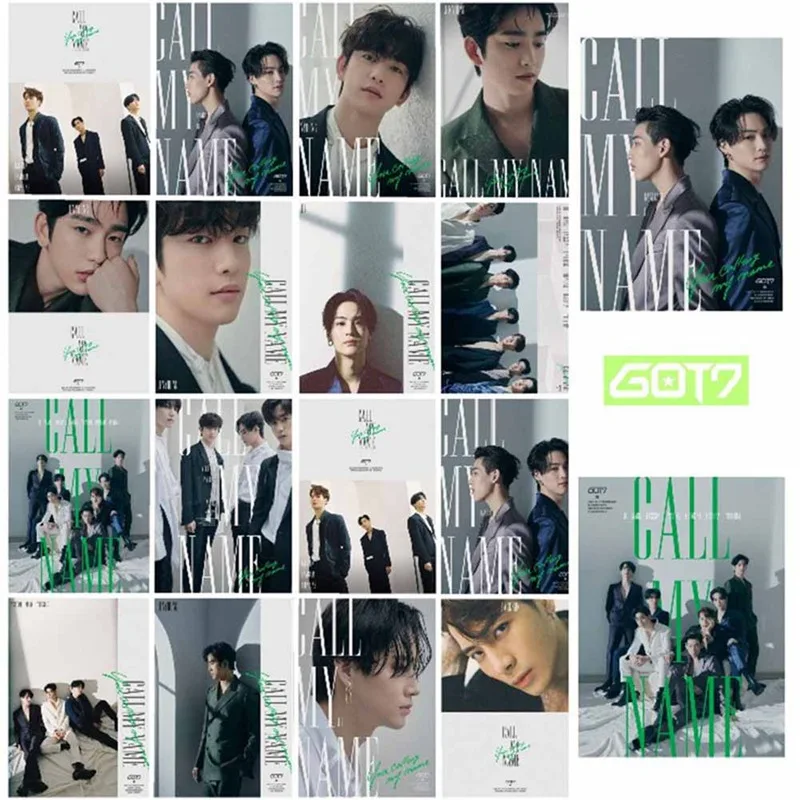 Новинка 16 шт./компл. KPOP GOT7 новый альбом с надписью My имя фотобумага официальная
