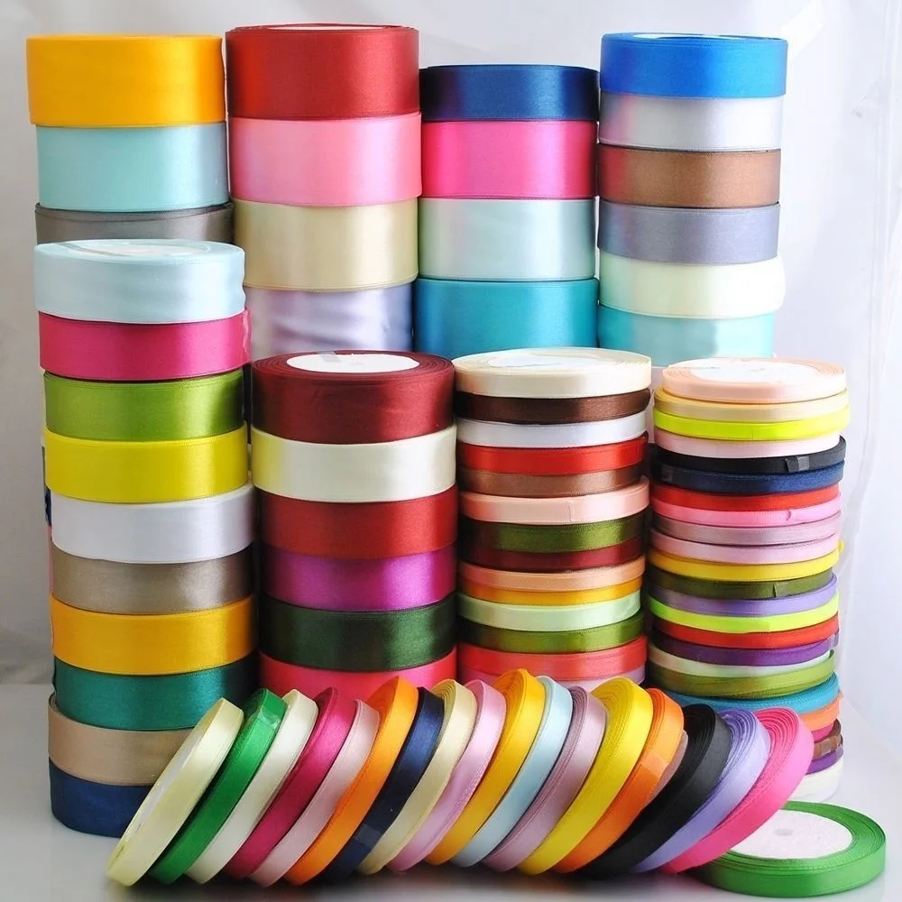 25 ярдов атласный бант вечерние украшения лента 10 мм 15 20 30 40 50 Ribbonbow Craft | Дом и сад
