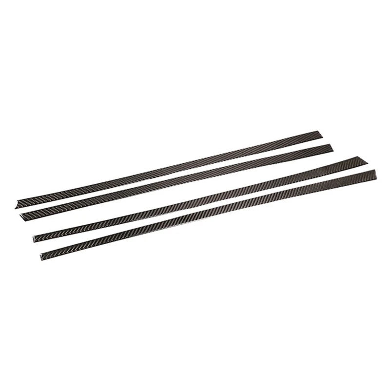TOP -Car Interior Window Door Panel Decoration Stickers Protection Strips Real Carbon Fiber Nissan X-Trail 2014-2018 | Автомобили и
