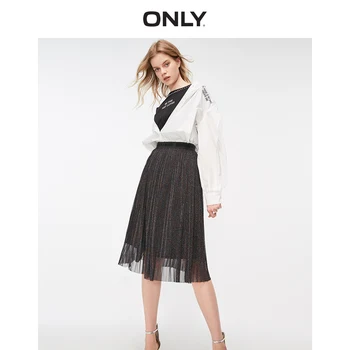 

ONLY Women's High-rise Gauzy Pleated Skirt | 11911G519