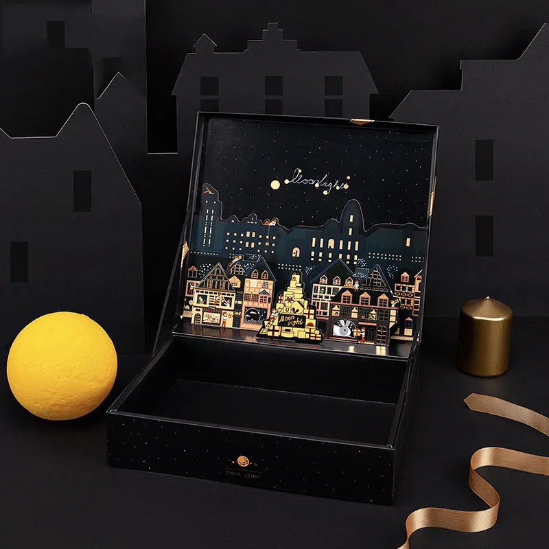 Moonlight City Рождественская подарочная коробка свадебвечерние сувениры конфет boite