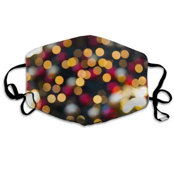 

Colorful Lights Christmas Bokeh print Dustproof and windproof mask, washable and reusable, suitable for outdoor sports