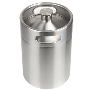 

CSS 304 Stainless Steel 5L Mini Keg Beer Pressurized Growler Portable Beer Bottle Home Brewing Beer Making Tool